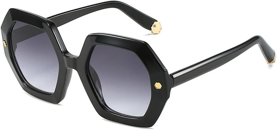 Винтажные солнцезащитные очки Polygon для женщин, модные, с металлическими заклепками, защита от УФ-излучения UV400, трендовые солнцезащитные очки с градиентным переходом для мужчин TKKTLLT, Black Gray Gradient
Винтажные солнцезащитные очки Polygon для женщин, модные, с металлическими заклепками, защита от УФ-излучения UV400, трендовые солнцезащитные очки с градиентным переходом для мужчин TKKTLLT, Black Gray Gradient