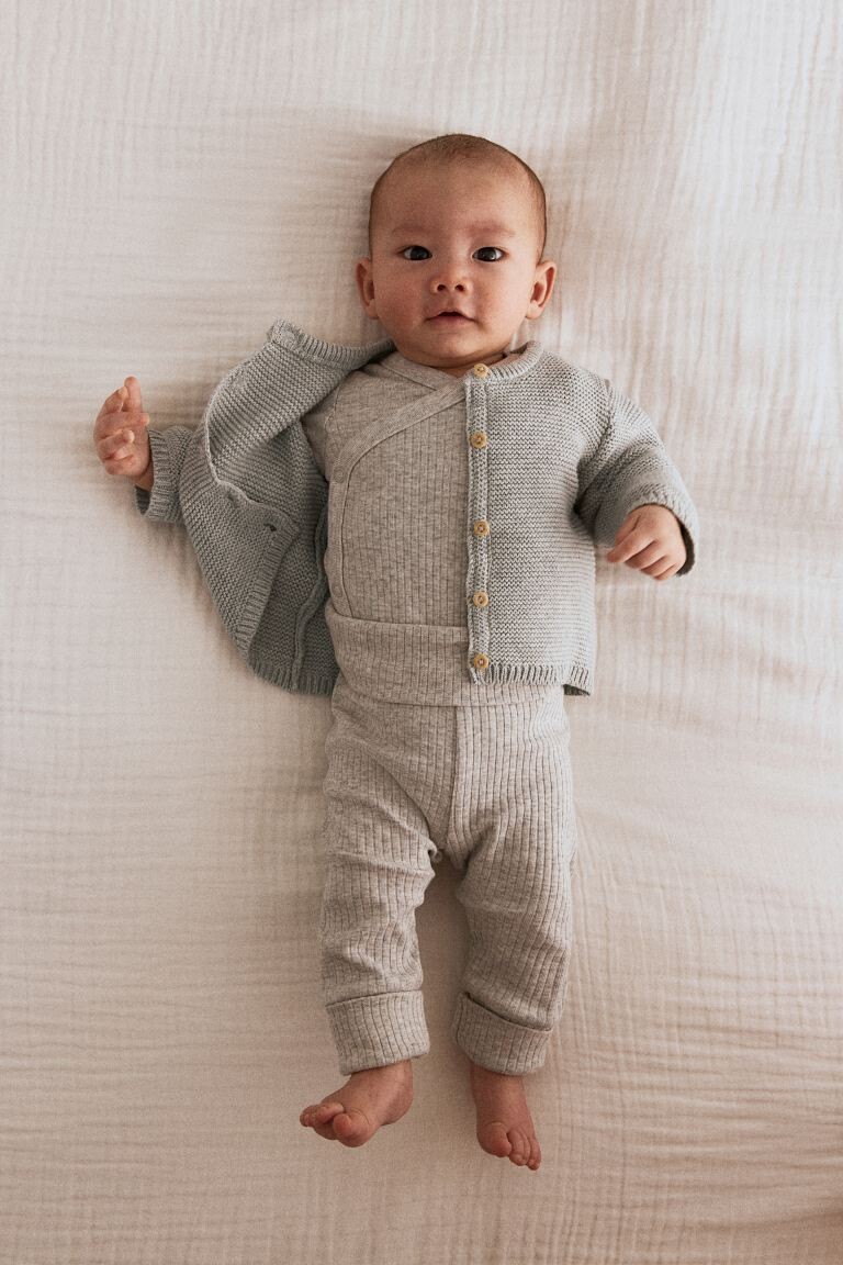 Вязаный кардиган H&M, серый
Вязаный кардиган H&M, серый