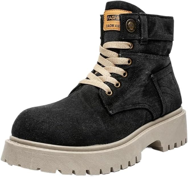 Мужские высокие кеды Hhhchpm - повседневные и стильные, на шнуровке, комфортные для любого сезона, с прочной подошвой из ПВХ, идеально подходят для осени, черный
Мужские высокие кеды Hhhchpm - повседневные и стильные, на шнуровке, комфортные для любого сезона, с прочной подошвой из ПВХ, идеально подходят для осени, черный