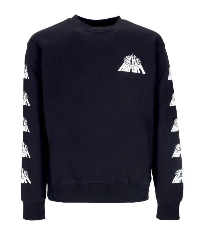 Черная толстовка с круглым вырезом City Huf, черный
Черная толстовка с круглым вырезом City Huf, черный