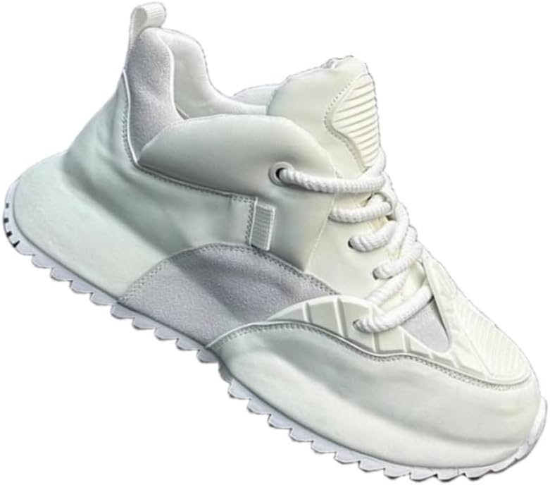 Мужские низкие спортивные кроссовки - дышащая сетчатая ткань, толстая амортизирующая подошва из ПВХ и поддержка свода стопы - противоскользящая подошва, модель на все сезоны. Подходят для бегa, кемпинга и повседневной носки Fmshi, белый
Мужские низкие спортивные кроссовки - дышащая сетчатая ткань, толстая амортизирующая подошва из ПВХ и поддержка свода стопы - противоскользящая подошва, модель на все сезоны. Подходят для бегa, кемпинга и повседневной носки Fmshi, белый