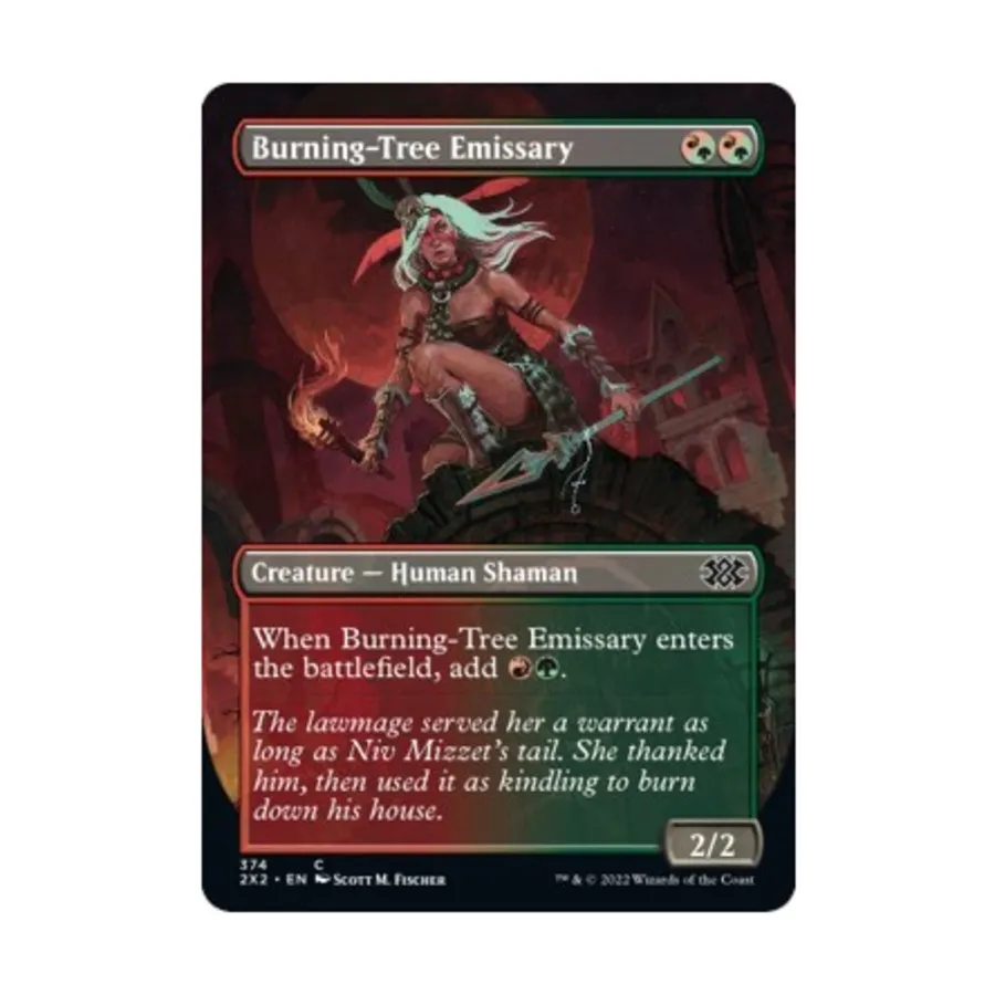 CCG Эмиссар Пылающего Дерева (Без границ) (С), MTG - Double Masters 2022
CCG Эмиссар Пылающего Дерева (Без границ) (С), MTG - Double Masters 2022