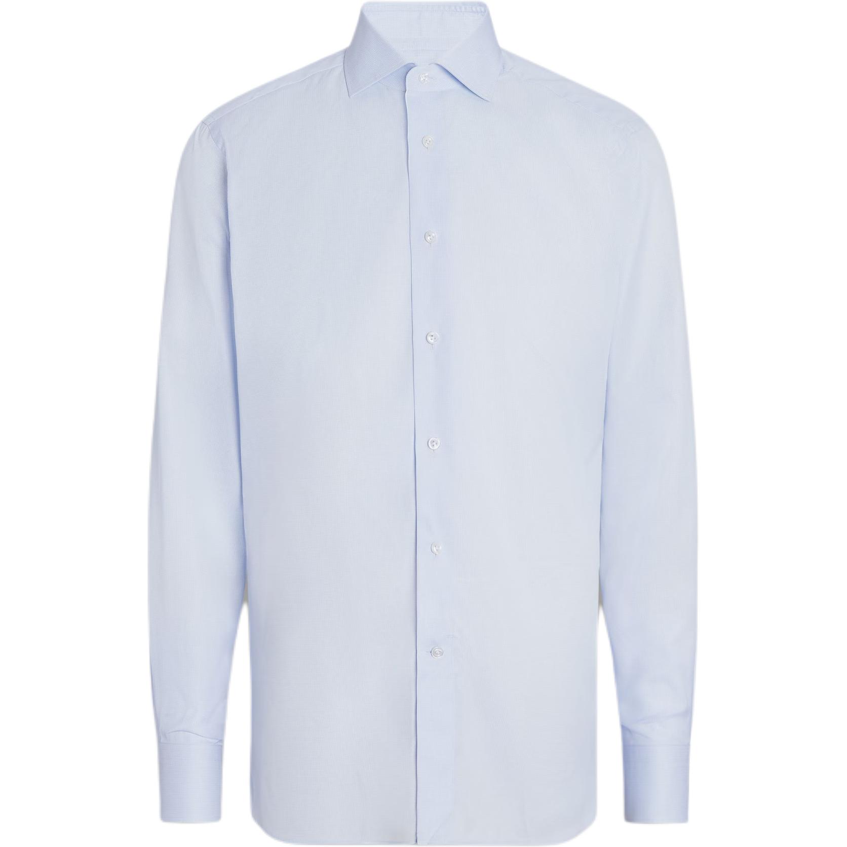 Рубашка Zegna с эффектом меланж Ermenegildo Zegna, светло-голубой
Рубашка Zegna с эффектом меланж Ermenegildo Zegna, светло-голубой