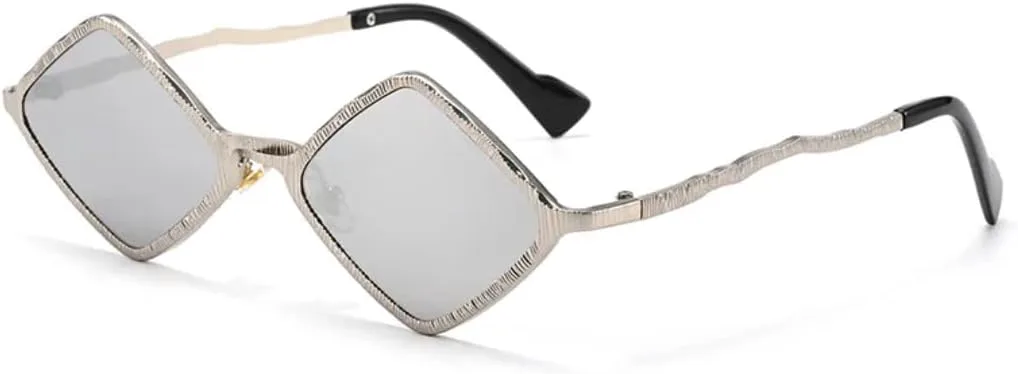 Женские солнцезащитные очки в маленькой металлической оправе в стиле панк, квадратные, с защитой от УФ-излучения UV400. Модные TVTBBVV, Silver-silvermirror
Женские солнцезащитные очки в маленькой металлической оправе в стиле панк, квадратные, с защитой от УФ-излучения UV400. Модные TVTBBVV, Silver-silvermirror
