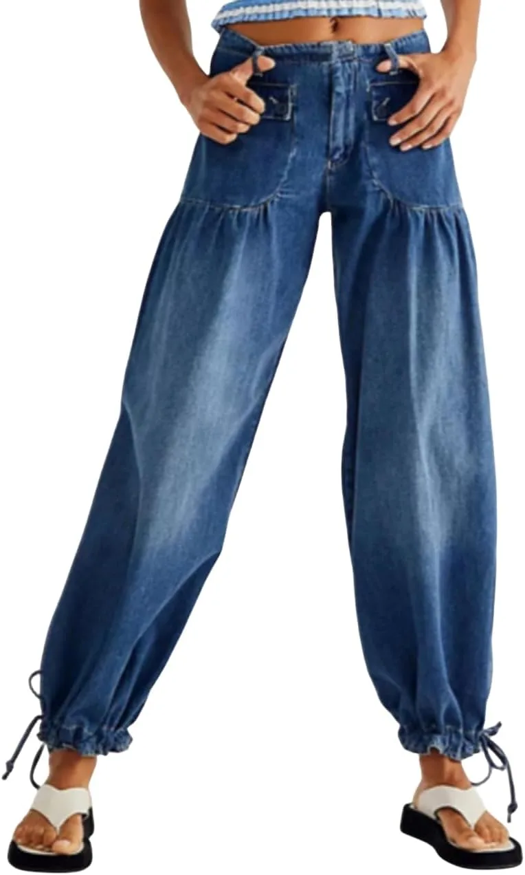 Женские повседневные карго-джинсы Mid Waist с карманами EZAPINE
Женские повседневные карго-джинсы Mid Waist с карманами EZAPINE