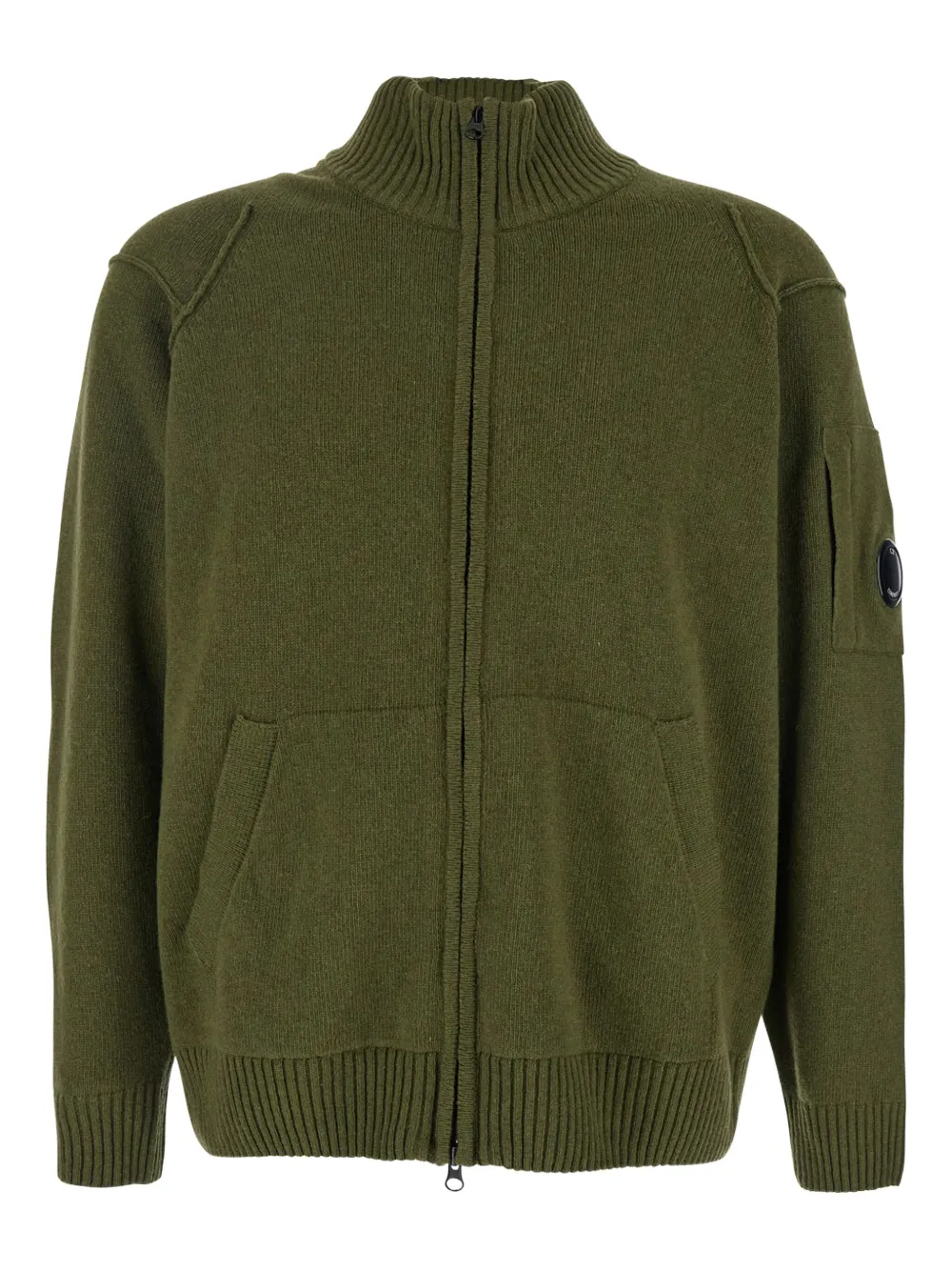 Кардиган на молнии из шерстяной смеси C.P. Company, зеленый
Кардиган на молнии из шерстяной смеси C.P. Company, зеленый