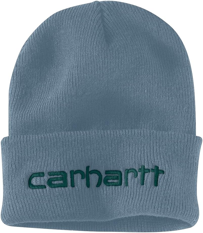Carhartt мужская вязаная утепленная шапка с логотипом и манжетами, Thundercloud
Carhartt мужская вязаная утепленная шапка с логотипом и манжетами, Thundercloud