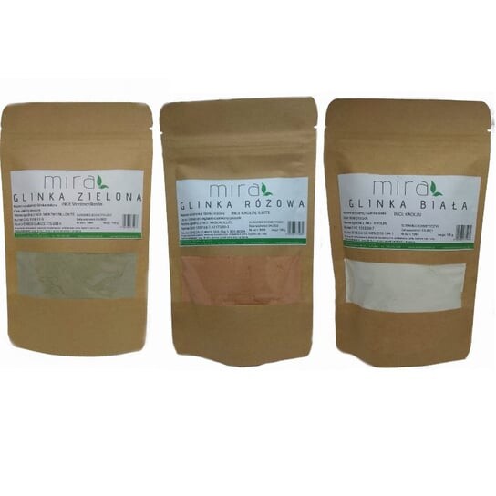 Набор КОСМЕТИЧЕСКИЕ ГЛИНЫ: зеленая глина, белая глина, розовая глина., Mira
Набор КОСМЕТИЧЕСКИЕ ГЛИНЫ: зеленая глина, белая глина, розовая глина., Mira