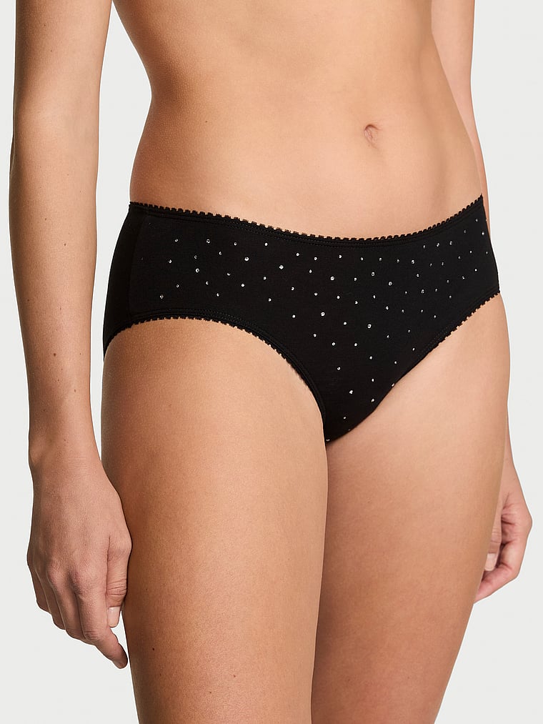 Трусики-Хипхаггеры из эластичного хлопка с блестками Victoria'S Secret, black
Трусики-Хипхаггеры из эластичного хлопка с блестками Victoria'S Secret, black