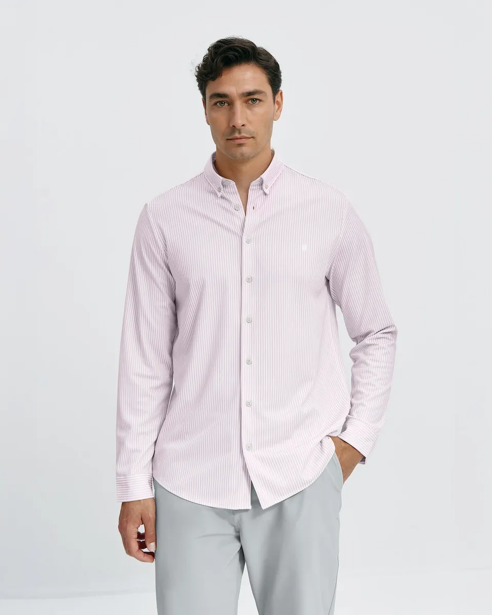 Мужская рубашка с длинным рукавом, обычного кроя, без необходимости глажки, в полоску Sepiia, розовый
Мужская рубашка с длинным рукавом, обычного кроя, без необходимости глажки, в полоску Sepiia, розовый