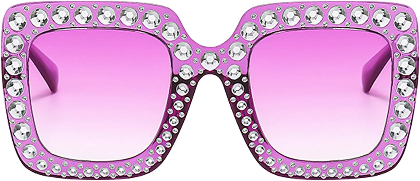 Солнцезащитные очки со стразами — сверкающие квадратные очки большого размера, гламурные модные очки, украшенные кристаллами | Модный акцент Generic, Purple
Солнцезащитные очки со стразами — сверкающие квадратные очки большого размера, гламурные модные очки, украшенные кристаллами | Модный акцент Generic, Purple