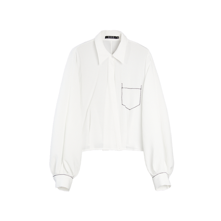 ELLE Рубашка Women's White Lapel Moderate
ELLE Рубашка Women's White Lapel Moderate