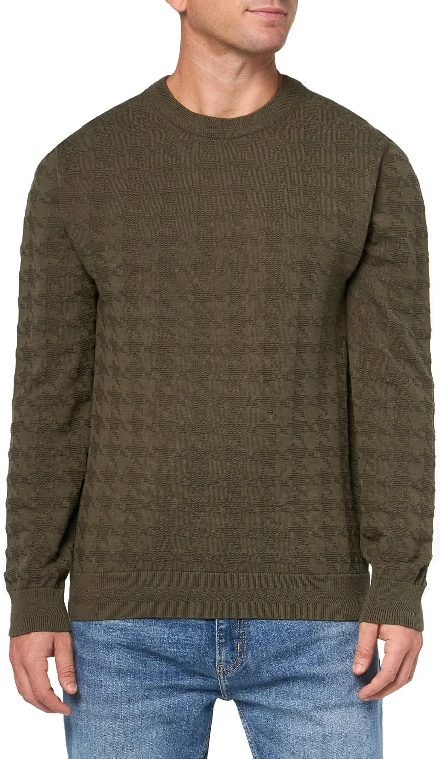 HUGO Мужской вязаный свитер из хлопка
HUGO Мужской вязаный свитер из хлопка