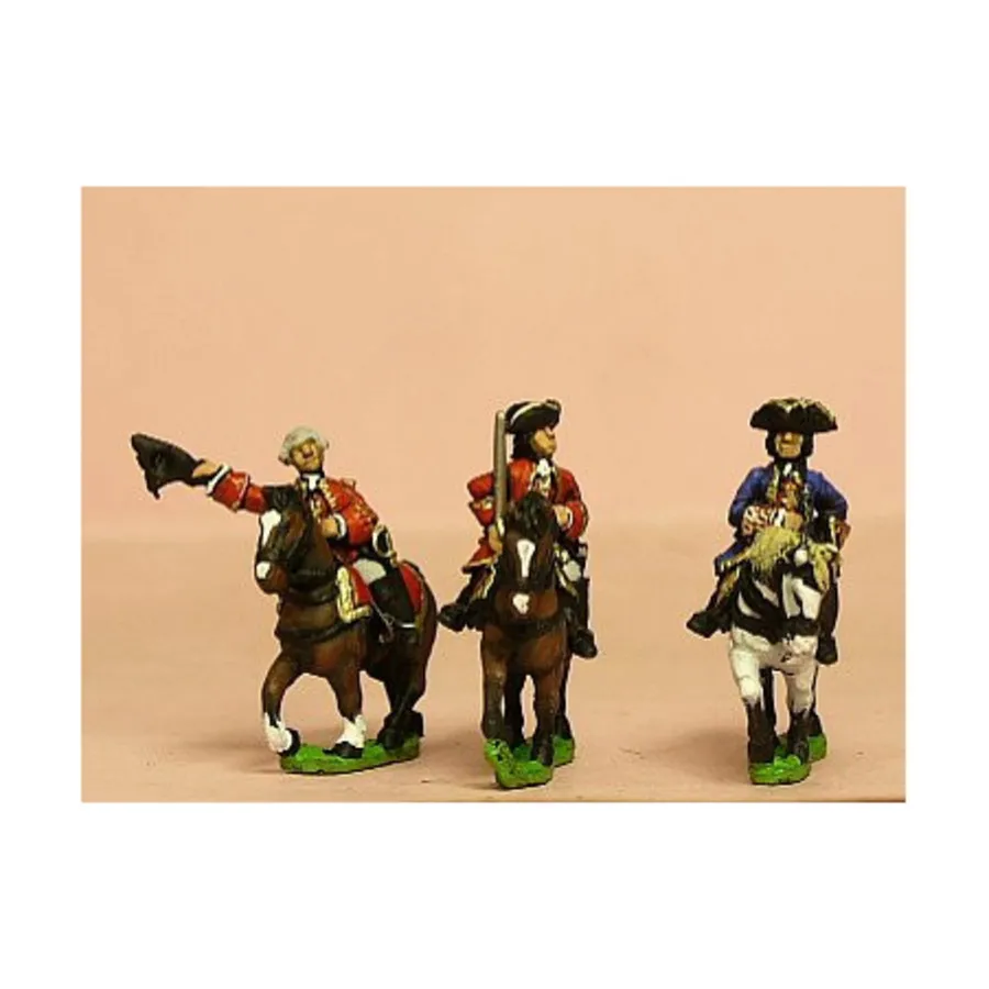 Командный пакет — конный генерал и два штабных офицера., Seven Years War Miniatures - French (15mm)
Командный пакет — конный генерал и два штабных офицера., Seven Years War Miniatures - French (15mm)