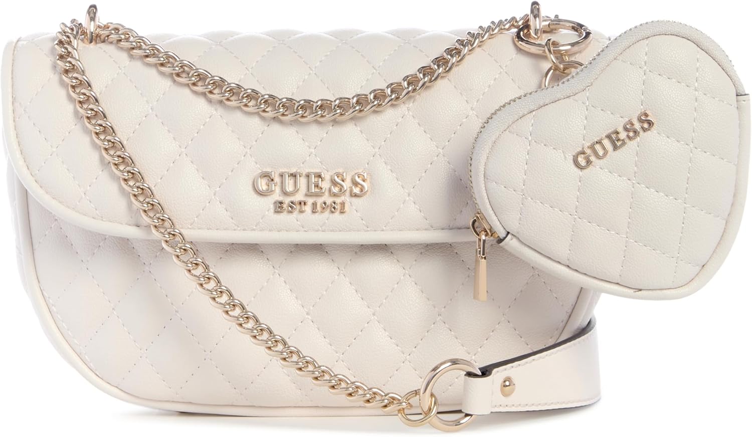 GUESS Atabey трансформируемая набедренная сумка с клапаном, Off-White
GUESS Atabey трансформируемая набедренная сумка с клапаном, Off-White