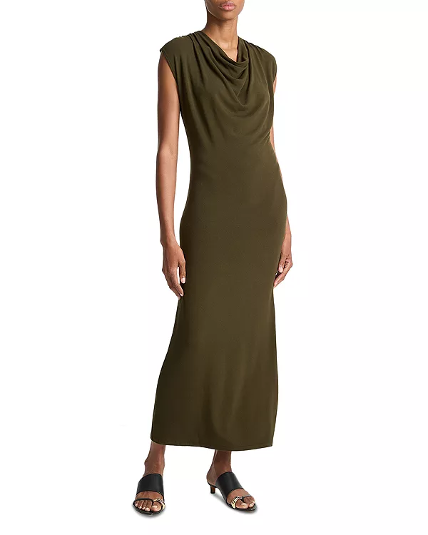 Платье с воротником-хомутом Vince, зеленый
Платье с воротником-хомутом Vince, зеленый