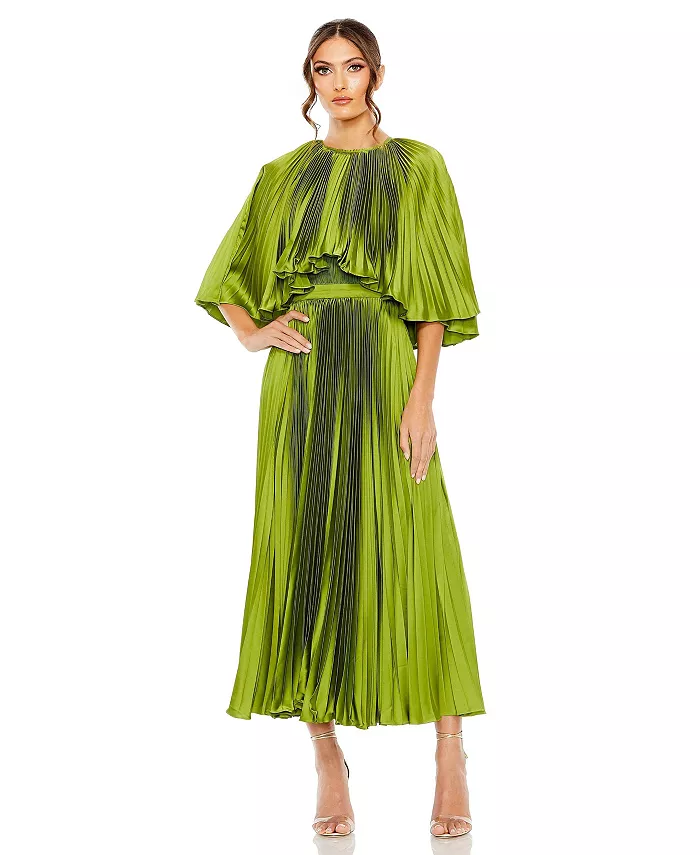 Женское плиссированное платье-каплет длиной T Mac Duggal, зеленый
Женское плиссированное платье-каплет длиной T Mac Duggal, зеленый
