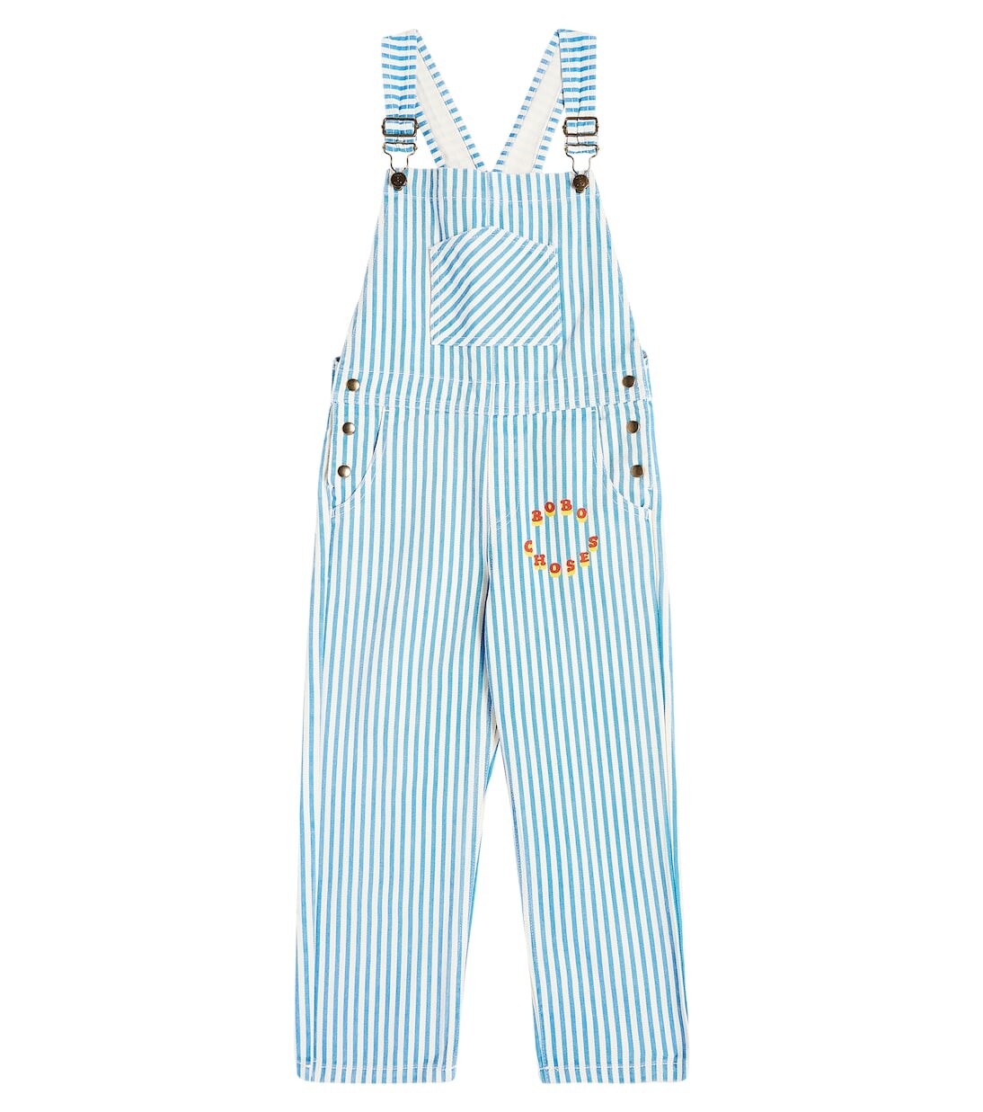 Полосатый хлопковый комбинезон Bobo Choses, синий
Полосатый хлопковый комбинезон Bobo Choses, синий
