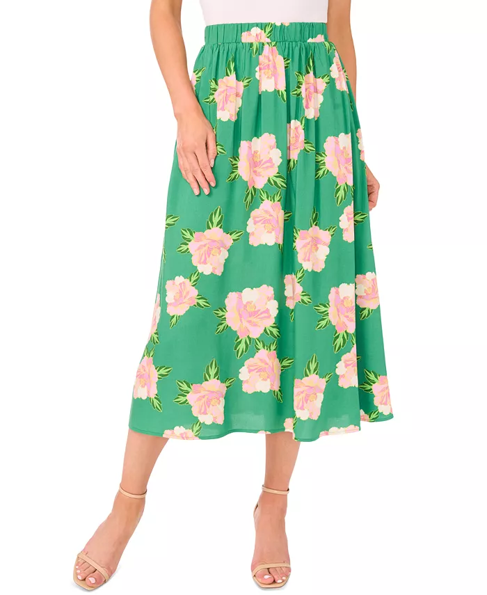 Женская юбка-миди с цветочным принтом, застегивающаяся на пуговицы CeCe, зеленый
Женская юбка-миди с цветочным принтом, застегивающаяся на пуговицы CeCe, зеленый