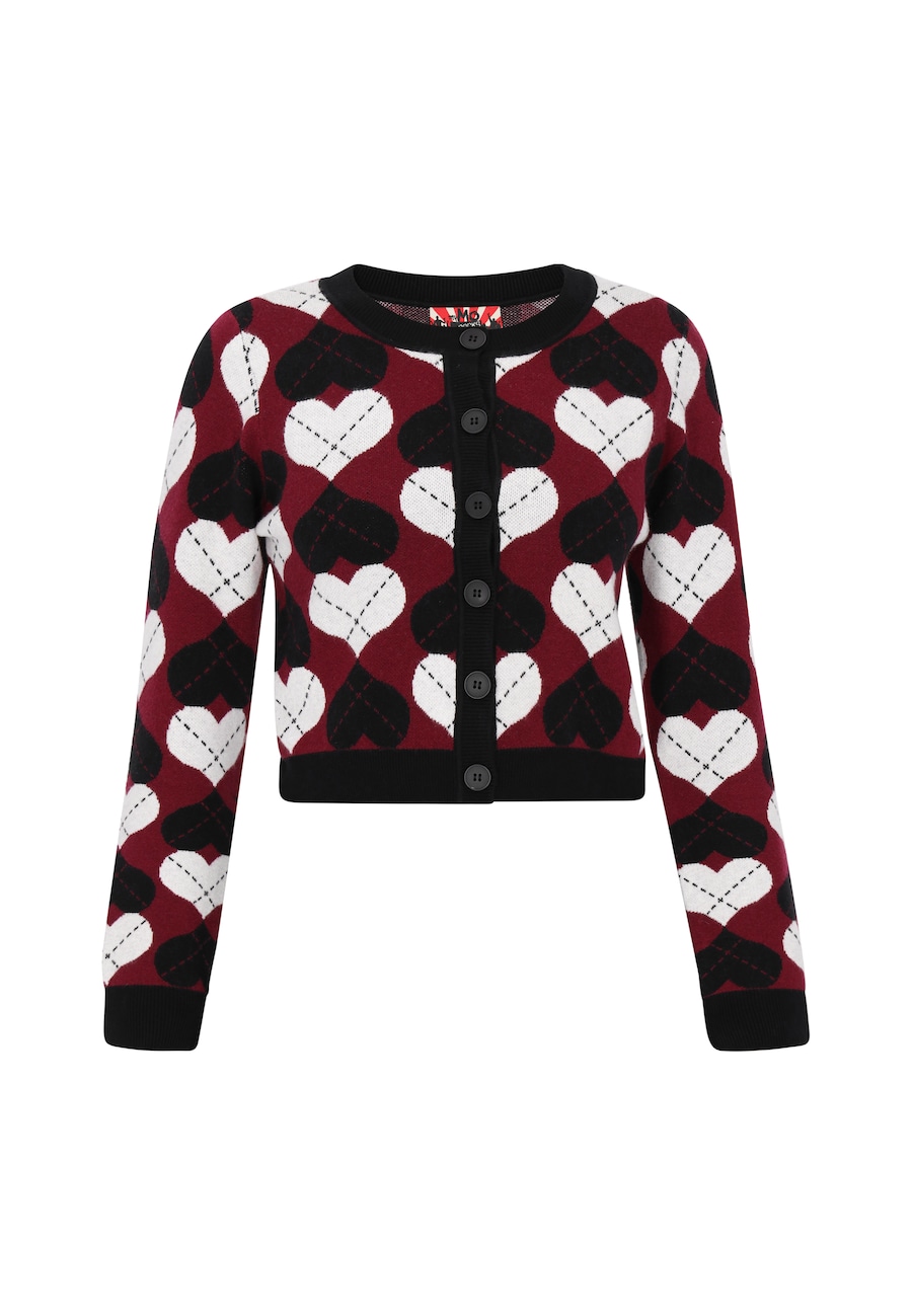 Вязаный кардиган myMo ROCKS, бордовый/черный
Вязаный кардиган myMo ROCKS, бордовый/черный
