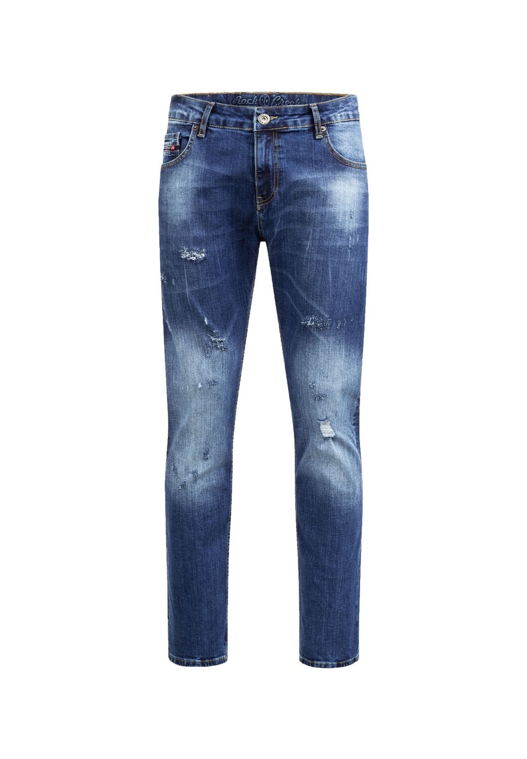 Джинсы стандартного кроя, потертый вид Rock Creek, темно-синий
Джинсы стандартного кроя, потертый вид Rock Creek, темно-синий