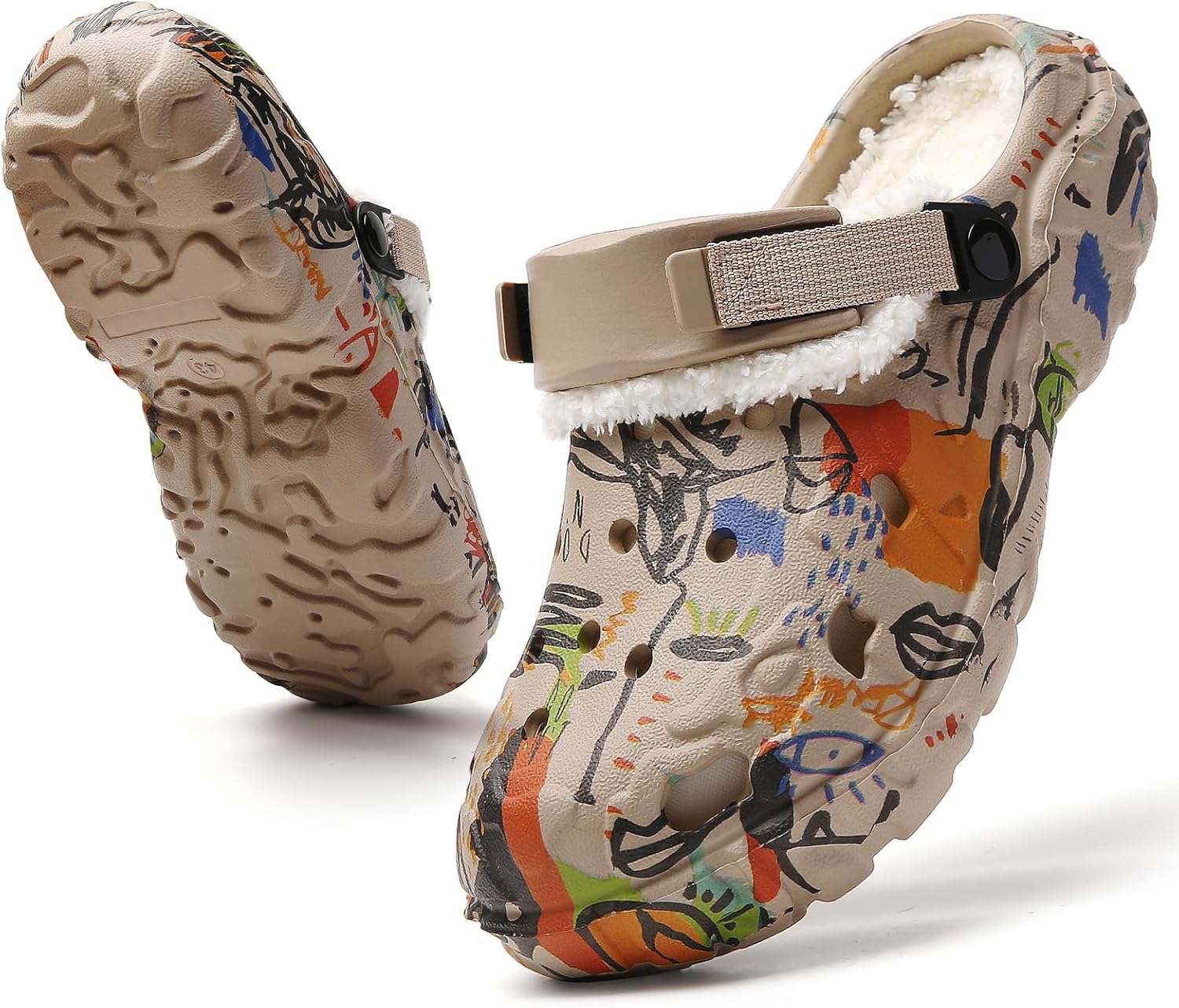 Мужские флисовые клоги CERYTHRINA с подкладкой из меха, теплые зимние садовые туфли, уютные домашние и нескользящие мюли, зимние пушистые тапочки для прогулок с собакой, кемпинга и покупок, хаки
Мужские флисовые клоги CERYTHRINA с подкладкой из меха, теплые зимние садовые туфли, уютные домашние и нескользящие мюли, зимние пушистые тапочки для прогулок с собакой, кемпинга и покупок, хаки