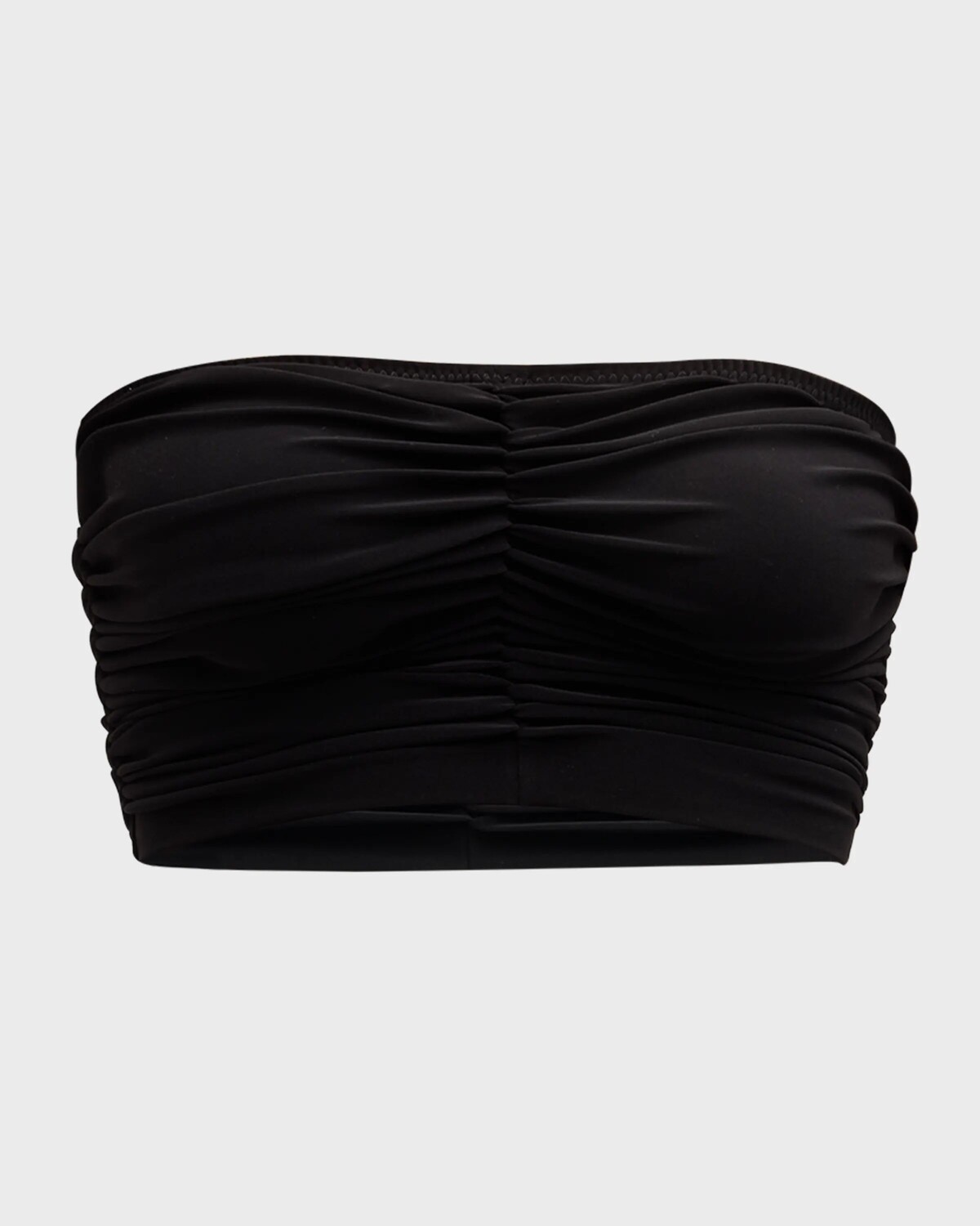 Укороченный облегающий верх бикини с бюстгальтером Norma Kamali, черный
Укороченный облегающий верх бикини с бюстгальтером Norma Kamali, черный