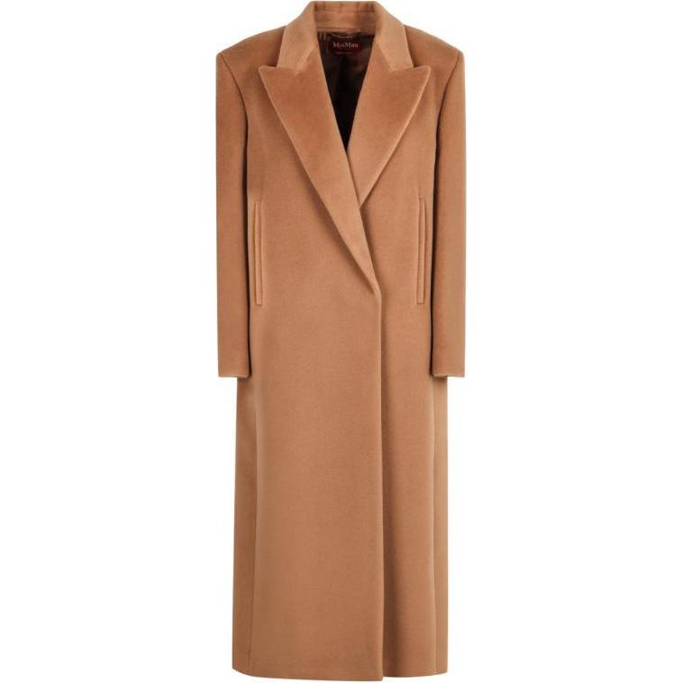 Двубортное пальто с длинными рукавами MaxMara Studio, коричневый
Двубортное пальто с длинными рукавами MaxMara Studio, коричневый