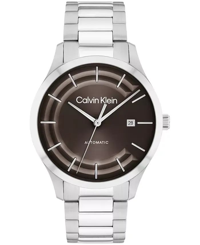 Мужские часы Iconic Automatic с серебристым браслетом из нержавеющей стали, 40 мм Calvin Klein
Мужские часы Iconic Automatic с серебристым браслетом из нержавеющей стали, 40 мм Calvin Klein