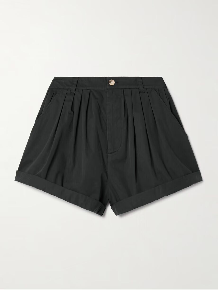 Шорты Paige из органического поплина со складками Dôen, черный
Шорты Paige из органического поплина со складками Dôen, черный