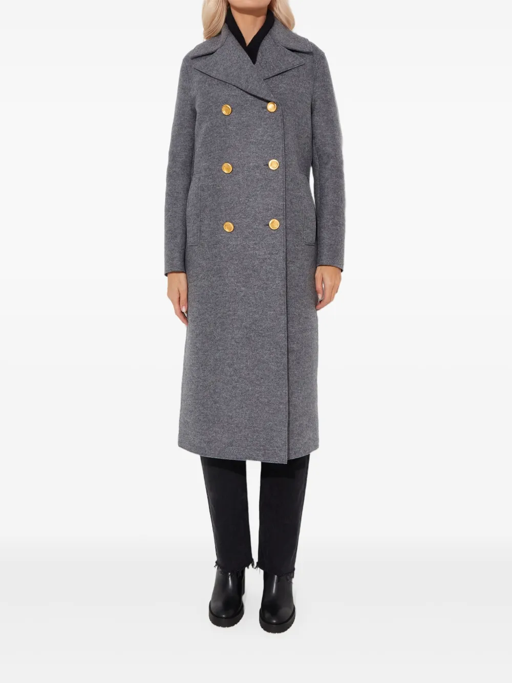 Двубортное пальто Harris Wharf London, серый
Двубортное пальто Harris Wharf London, серый