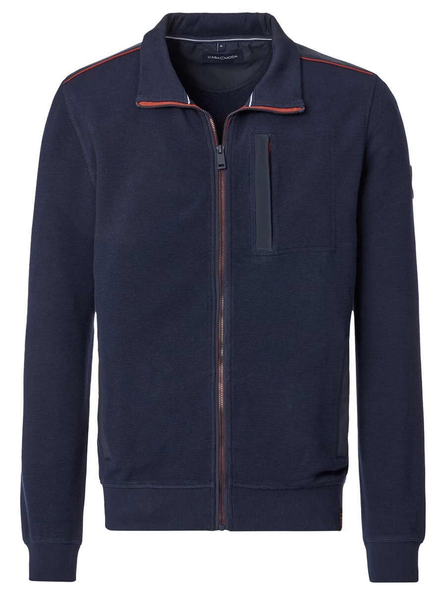 Толстовка с капюшоном на молнии CASAMODA Basic, темно-синий
Толстовка с капюшоном на молнии CASAMODA Basic, темно-синий