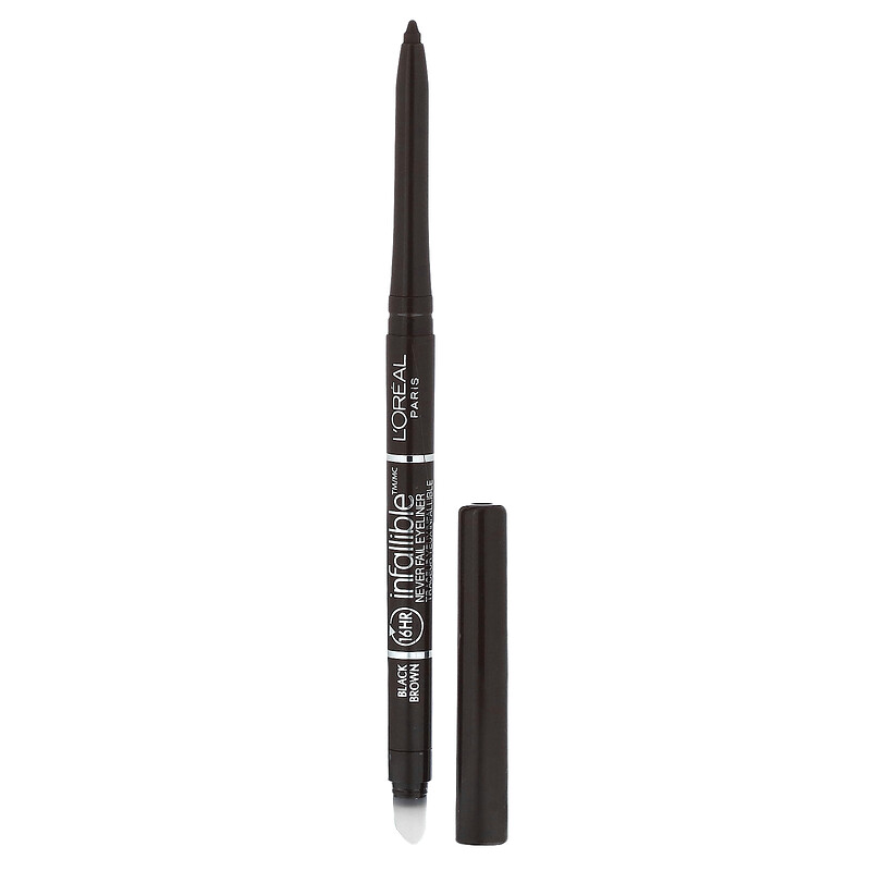 L'Oréal, Infallible, Never Fail , механическая подводка для глаз, оригинальный, черно-коричневый 581, 240 мг (0,008 унции)
L'Oréal, Infallible, Never Fail , механическая подводка для глаз, оригинальный, черно-коричневый 581, 240 мг (0,008 унции)
