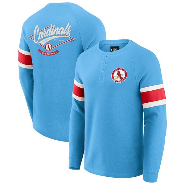 Мужская светло-голубая футболка henley с длинным рукавом raglan waffle-knit st louis cardinals Darius Rucker Collection By Fanatics
Мужская светло-голубая футболка henley с длинным рукавом raglan waffle-knit st louis cardinals Darius Rucker Collection By Fanatics