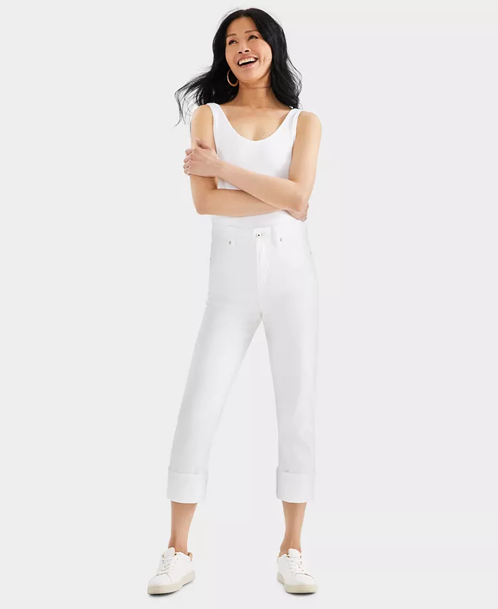 Женские укороченные джинсы с высокой посадкой и манжетами Style & Co, белый
Женские укороченные джинсы с высокой посадкой и манжетами Style & Co, белый