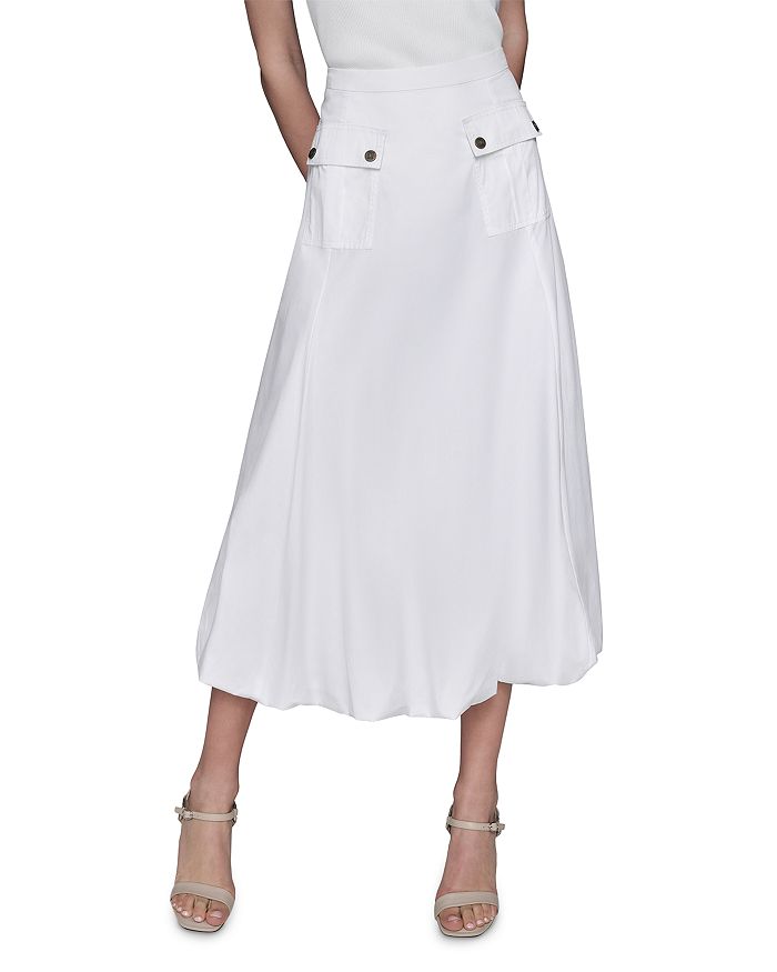 Юбка миди с пузырчатым подолом KARL LAGERFELD PARIS, белый
Юбка миди с пузырчатым подолом KARL LAGERFELD PARIS, белый