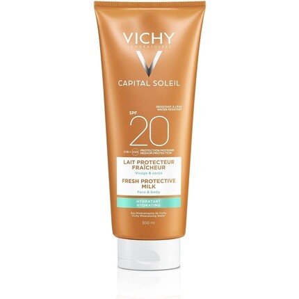 Soleil Увлажняющее молочко SPF20 300мл, Vichy
Soleil Увлажняющее молочко SPF20 300мл, Vichy