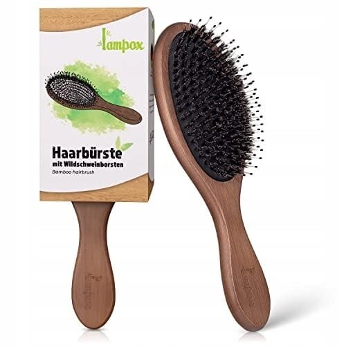 Щетка для волос Lampox с щетиной кабана, для массажа, Inna marka
Щетка для волос Lampox с щетиной кабана, для массажа, Inna marka