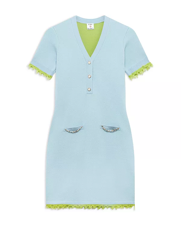 Платье с V-образным вырезом Casablanca, синий
Платье с V-образным вырезом Casablanca, синий