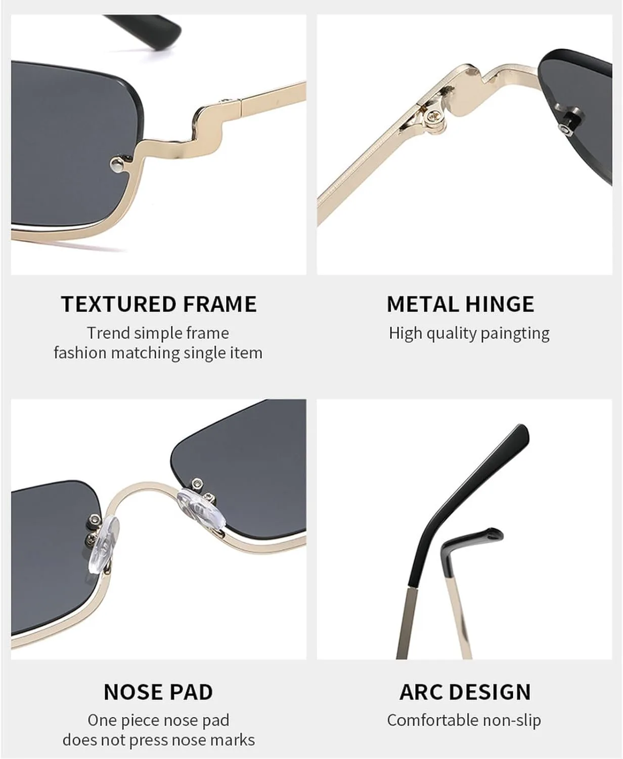 Солнцезащитные очки в стиле ретро прямоугольной формы золотистого цвета для женщин, модные узкие полуободковые солнцезащитные очки 2025 года mincl, Green
Солнцезащитные очки в стиле ретро прямоугольной формы золотистого цвета для женщин, модные узкие полуободковые солнцезащитные очки 2025 года mincl, Green