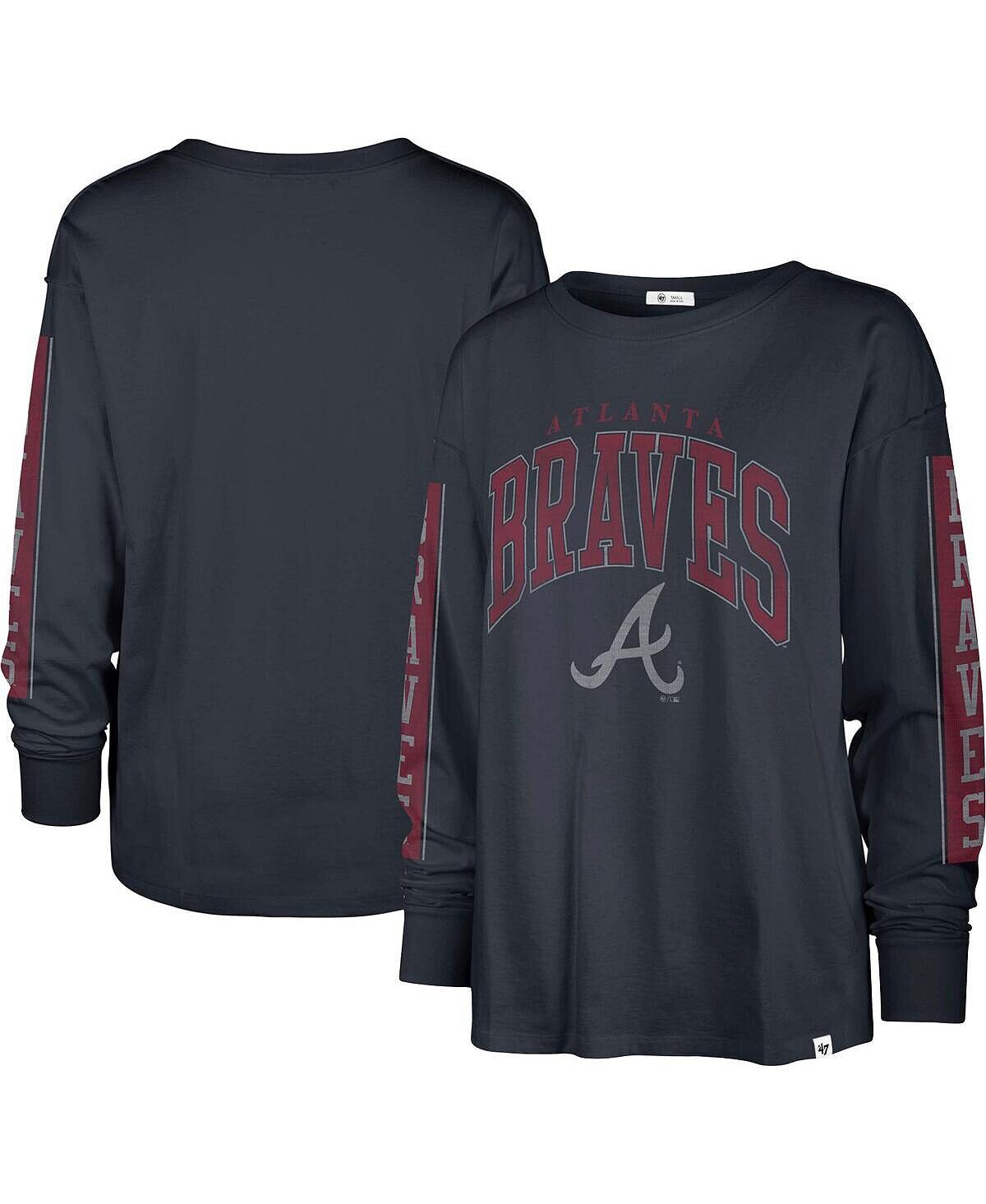 Женская темно-синяя футболка с длинным рукавом Atlanta Braves Statement '47 Brand, темно-синий
Женская темно-синяя футболка с длинным рукавом Atlanta Braves Statement '47 Brand, темно-синий