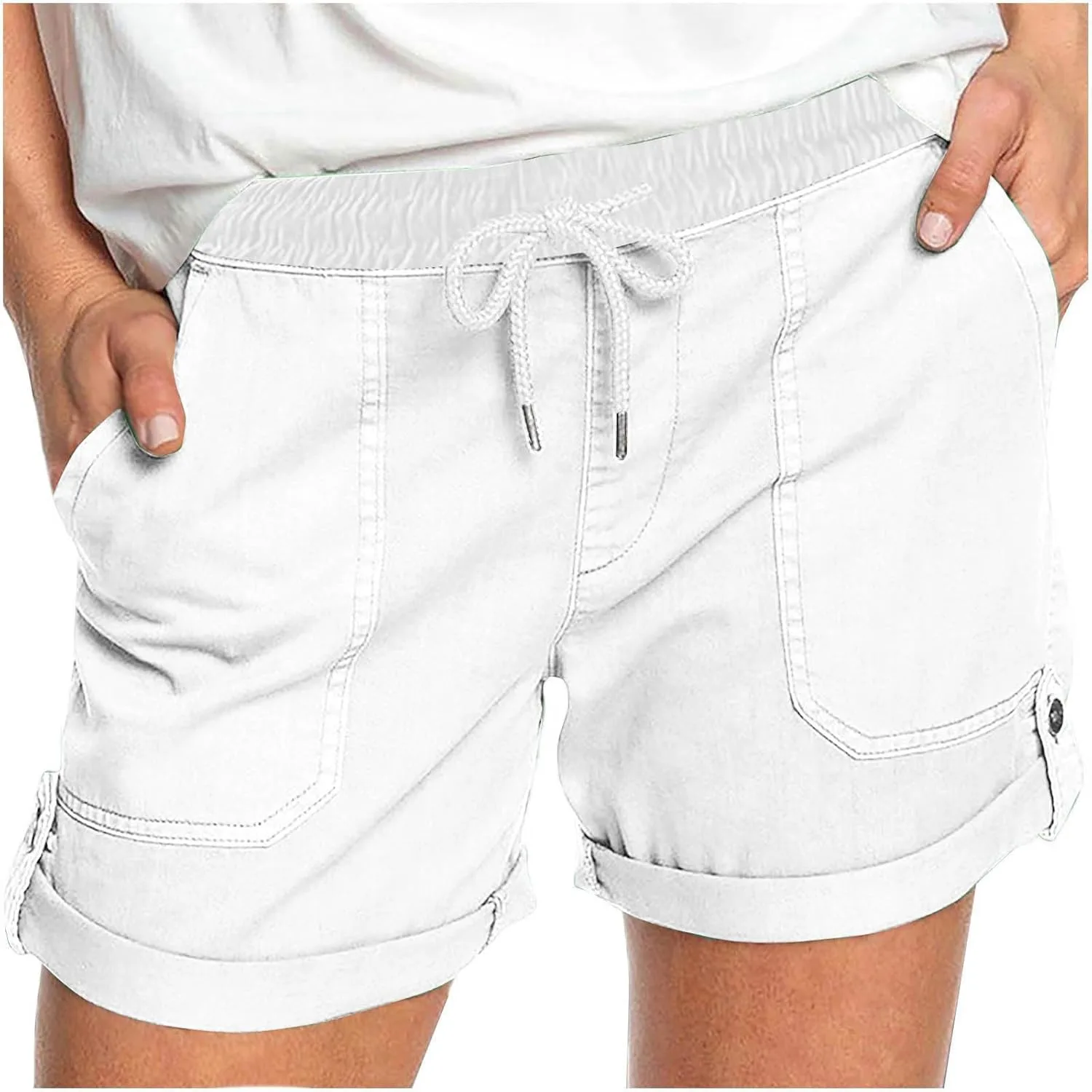 Женские летние шорты Casual с кулиской и карманами
Женские летние шорты Casual с кулиской и карманами