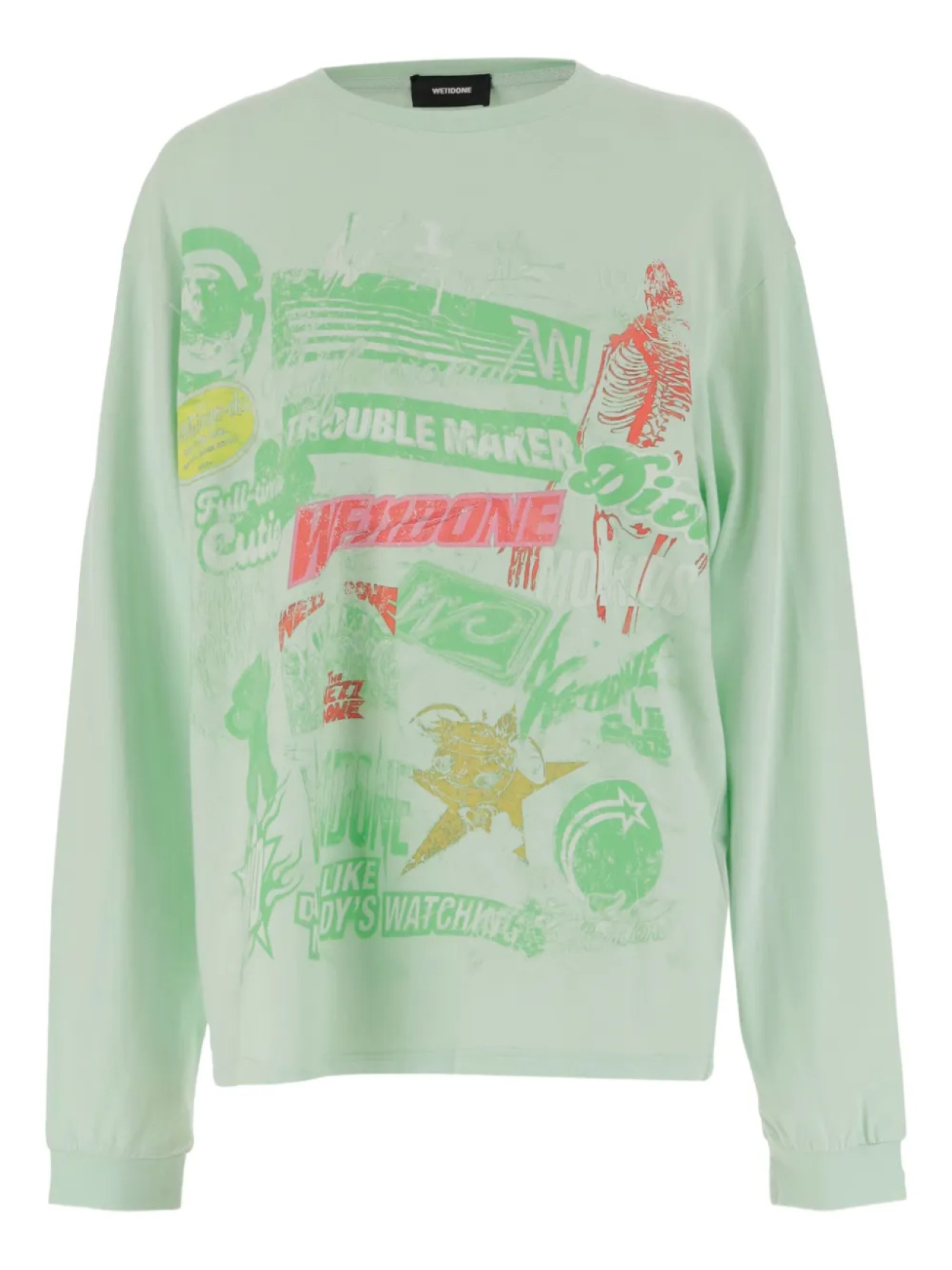 Футболка из хлопка We11done, зеленый
Футболка из хлопка We11done, зеленый