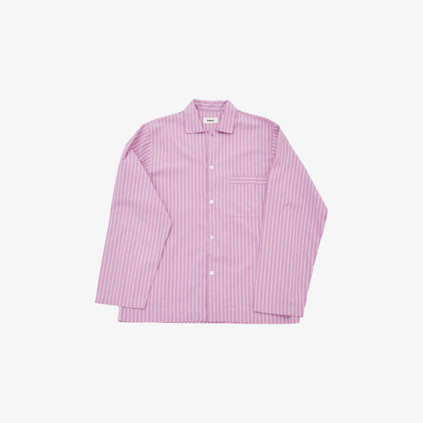 Пижамная рубашка Tekla из хлопкового поплина полосатая, розовый
Пижамная рубашка Tekla из хлопкового поплина полосатая, розовый