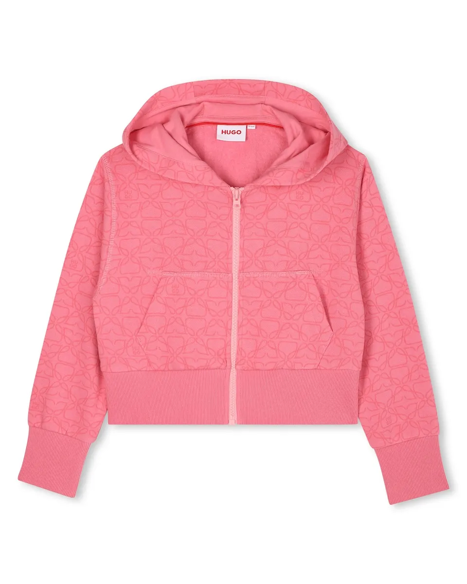 Детская куртка для девочки розового цвета с длинными рукавами Hugo
Детская куртка для девочки розового цвета с длинными рукавами Hugo