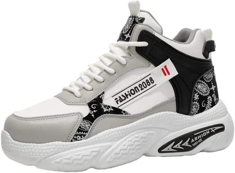 Модные высокие кроссовки для молодежи - мужские спортивные обувь с толстой подошвой для повседневной носки и бега. Удобные стельки. Подходят для всех сезонов Clolinde, белый/серый
Модные высокие кроссовки для молодежи - мужские спортивные обувь с толстой подошвой для повседневной носки и бега. Удобные стельки. Подходят для всех сезонов Clolinde, белый/серый