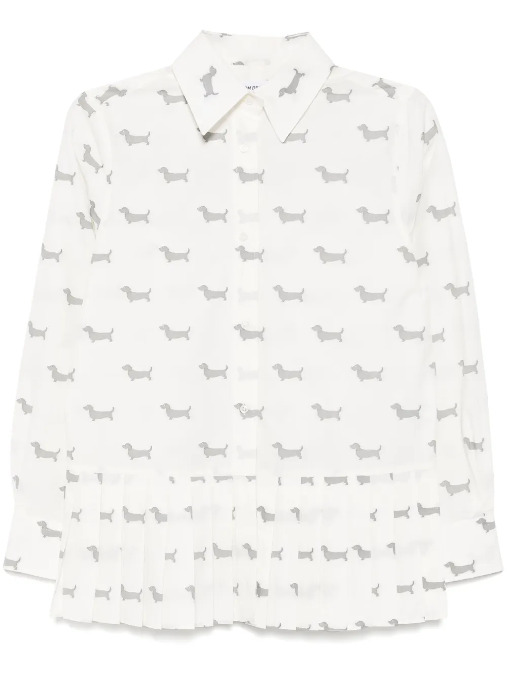 Плиссированная рубашка THOM BROWNE
Плиссированная рубашка THOM BROWNE