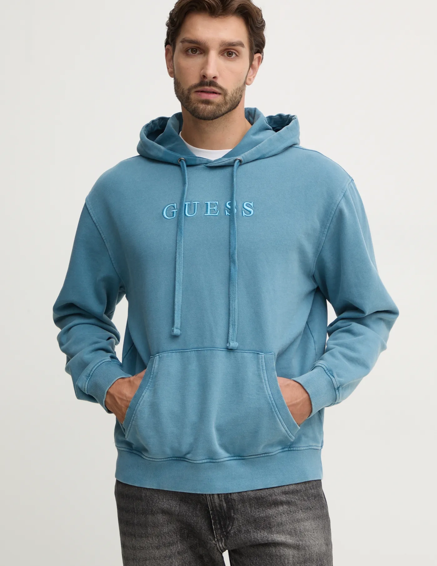 Толстовка FINCH из хлопка Guess, синий 
Толстовка FINCH из хлопка Guess, синий