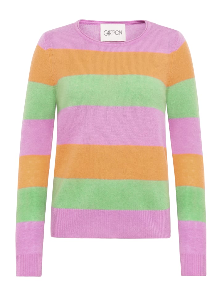 CARTOON Кашемировый свитер с круглым вырезом, фиолетово-оранжевого цвета
CARTOON Кашемировый свитер с круглым вырезом, фиолетово-оранжевого цвета