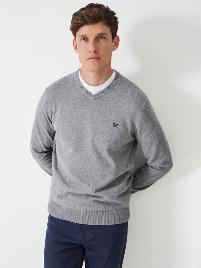 Джемпер с v-образным вырезом из органического хлопка Crew Clothing, Marl Grey
Джемпер с v-образным вырезом из органического хлопка Crew Clothing, Marl Grey